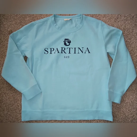 Spartina 449 Mint Mermaid Sweatshirt Limited Edition Size Medium - Picture 2 of 10